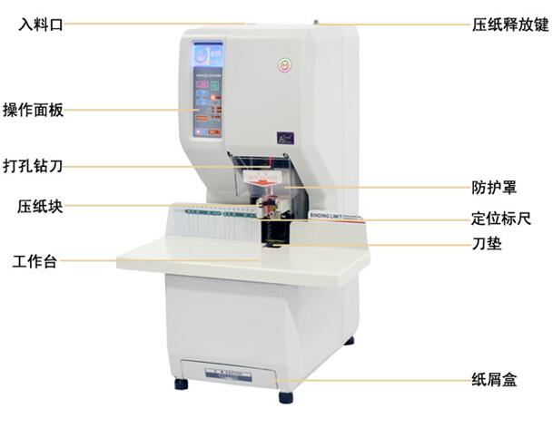金图NB-200全自动凭证装订机 液晶显示